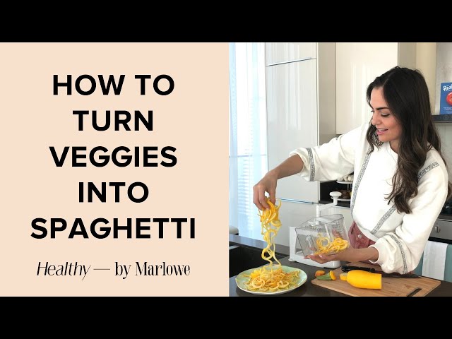 How To Turn Vegetables Into Spaghetti
