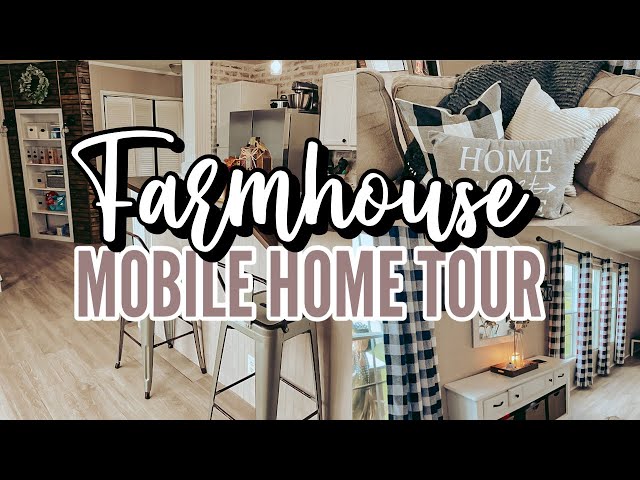 FARMHOUSE SINGLE WIDE MOBILE HOME TOUR | single wide mobile home makeover | 2014 Clayton Singlewide