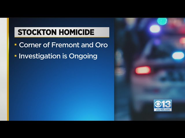 Man Found Shot And Killed In His Car In Stockton