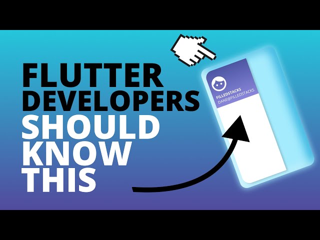 Flutter Developers should Know about this