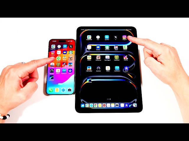 iPhone 15 Pro Max vs iPad Pro M4 Speed Test