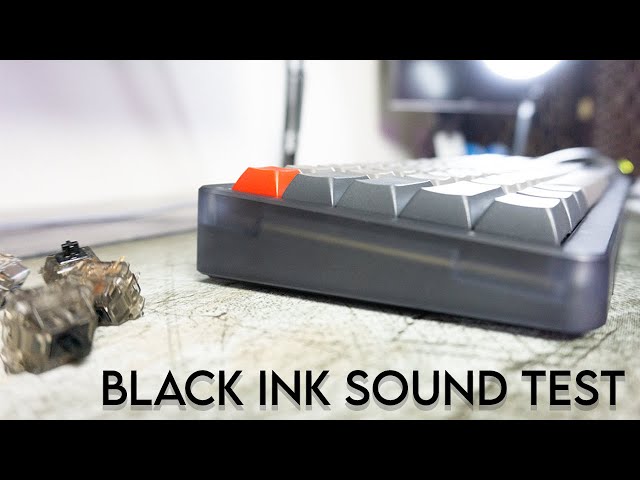 Gateron Black Ink Switch Sound Test | KBDfans D65 Keyboard
