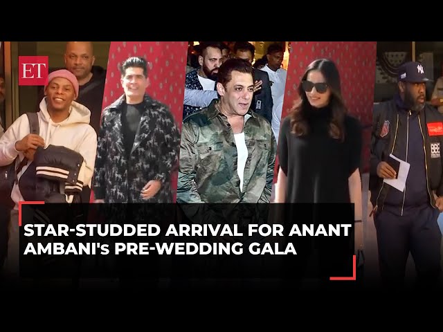Salman Khan, Manushi Chillar, and J Brown arrive for Anant Ambani's pre-wedding gala in Gujarat
