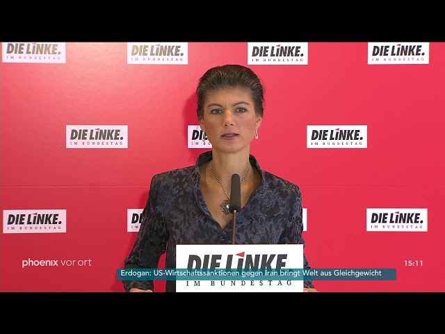 Statement von Sahra Wagenknecht zur Fraktionssitzung der Linken am 06.11.18