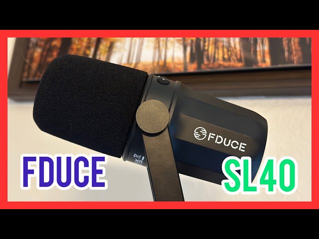 Fduce SL40 Podcast Microphone- Sound samples and Unboxing
