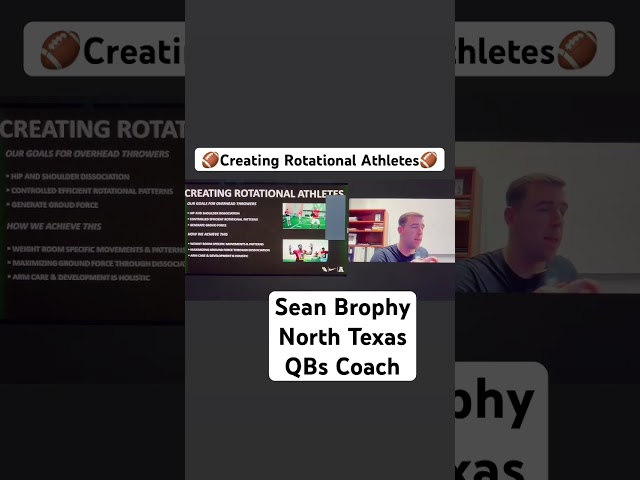 Creating Rotational Athletes with Sean Brophy (North Texas Quarterbacks Coach)