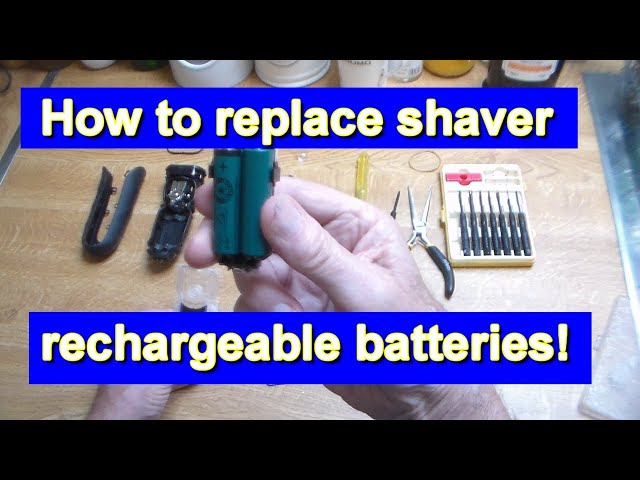 Replacing  NiMh batteries in waterproof Electric Shaver - Not for the faint hearted!
