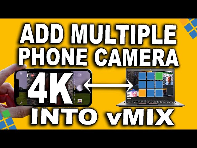 How To Add Multiple Phone Camera On vMix | Get 4K Camera Quality