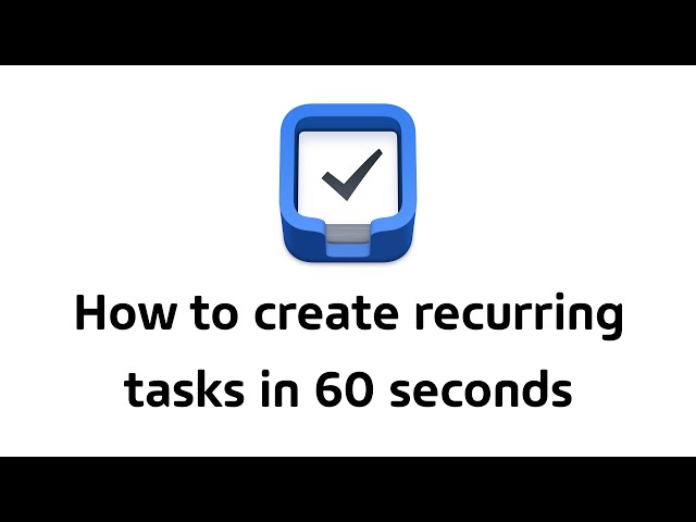 How to add recurring tasks in Things 3 for Mac #shorts
