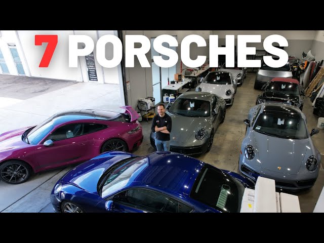 7 PORSCHES at OCDetailing - What are owners doing to them?