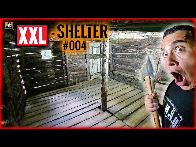 XXL SHELTER bauen #004 | mit Sägewerk FUßBODEN & Tür gebaut | Survival Mattin