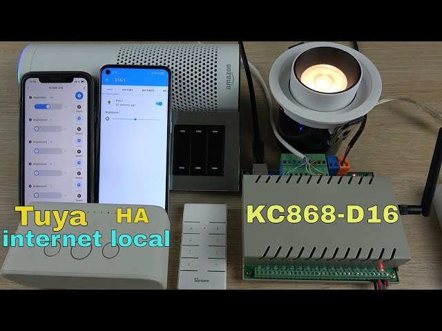 KC868-D16 Dimmer use Tuya internet and home assistant without internet