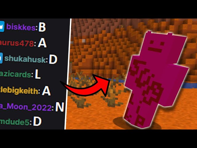 Minecraft, but if chat spells a biome I teleport to it...