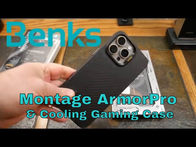Benks Montage ArmorPro Kevlar Case & Cooling Gaming Case for iPhone15 Pro Max