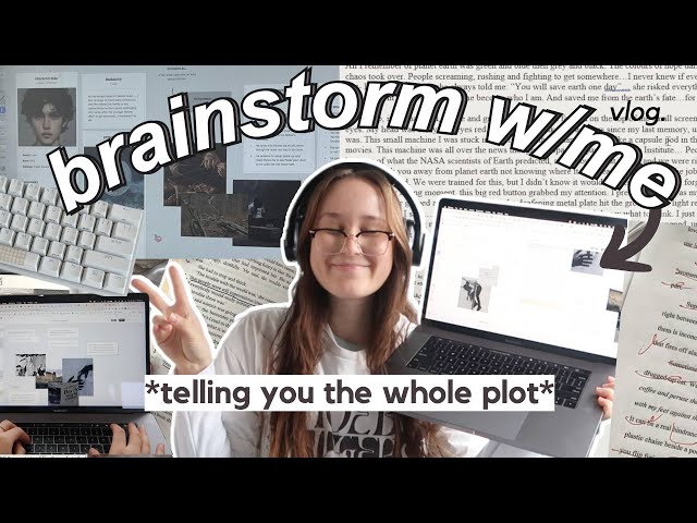 telling you the whole plot of my book 💀 📓 (writing vlog) + how i plot my novel ideas/scenes