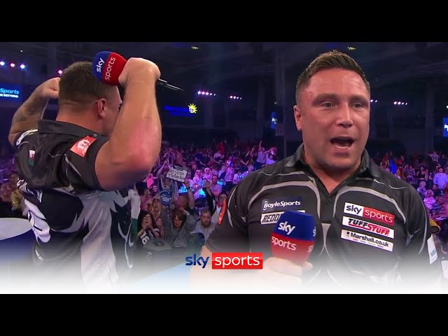 "The crowd are absolutely pathetic" | Gerwyn Price criticises crowd after quarter-final victory