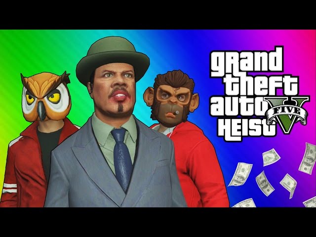 GTA 5 Heists #2 - Nogla's Outfits & Epic Car Chase! (GTA 5 Online Funny Moments) [Part 1]