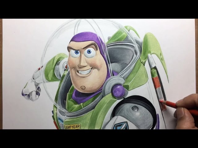 Drawing: Buzz Lightyear (Toy Story) - Timelapse | Artology