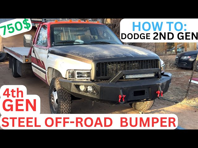 How To Put A Steel 4th Gen Dodge Bumper On A 2nd Gen Ram
