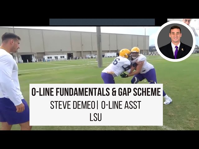 Gap Scheme Principles with Steve DeMeo (LSU Offensive Line Assistant)