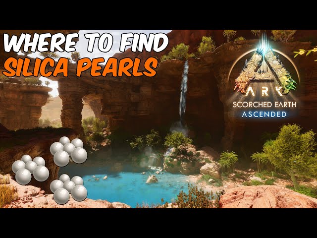 Where To Find SILICA PEARLS on Scorched Earth in ARK Survival Ascended #arksurvivalascended #ark