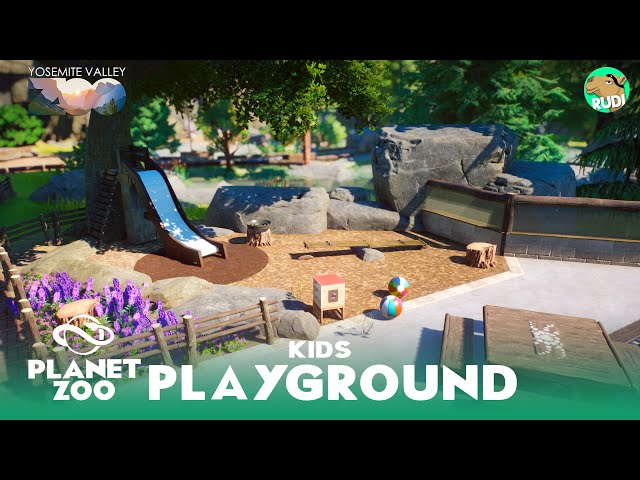 Yosemite Zoo Kids Playground & Vet Habitat - Planet Zoo Speed Build Sandbox