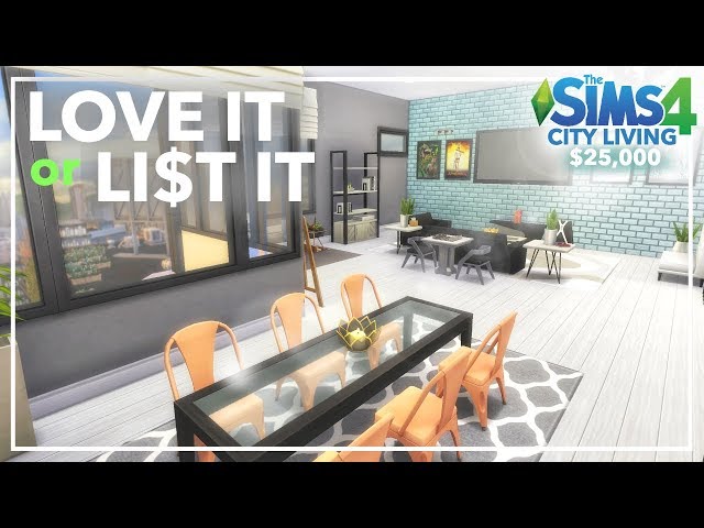 LOVE IT or LIST IT: 930 Medina Studios ~ Sims 4 Renovation (Base Game + City Living)