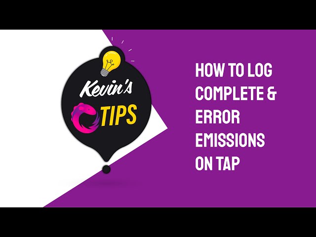 How to log error and complete emissions on RxJs tap