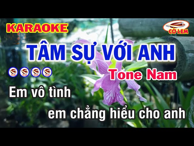 Tâm Sự Với Anh Karaoke | Tone Nam | Dễ Hát | Nhạc Sống Kiều Nương 2022