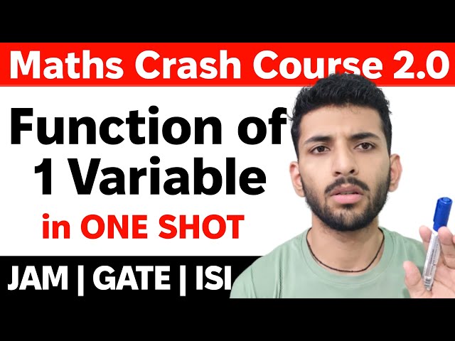 Differential Calculus 02 | Function of one variable in ONE SHOT