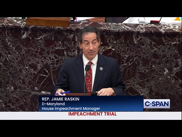 Rep. Raskin to Former President Trump Defense Lawyer: "You should have been here on January 6th."