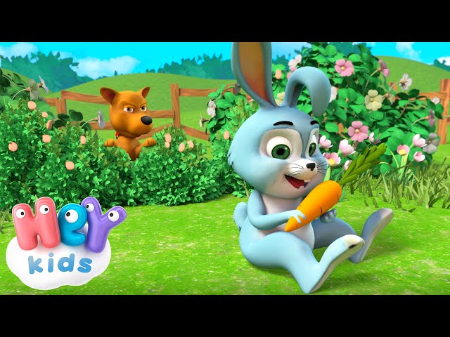 Bunny Hop! 🐰 | Bunny Song for Kids | HeyKids Nursery Rhymes