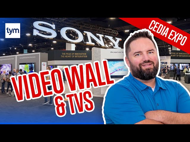 Stunning Sony MicroLED Video Wall, Mini LED TVs, OLED TVs, Laser Projectors & More | CEDIA 2023