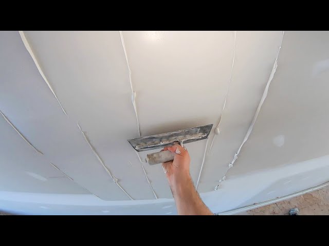 Smooth drywall joint technique