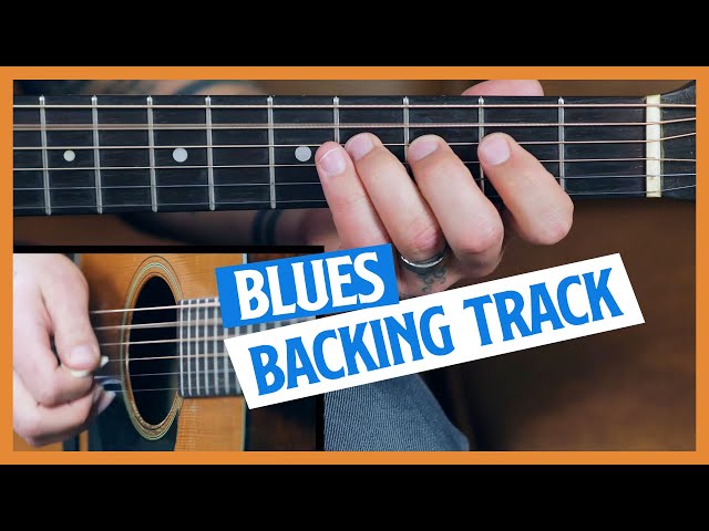Blues Backing Track Key of A [5 Minutes of Acoustic Guitar Jam Track]