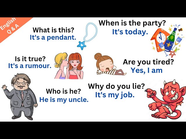 English Question & Answers | Fun Learning Question and Answers