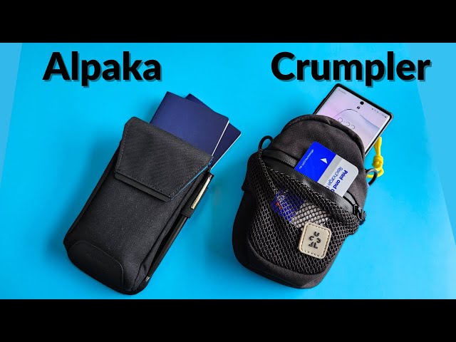 Alpaka Phone Sling VS Crumpler Jumbuck pouch | My favourite EDC mini pouch comparison