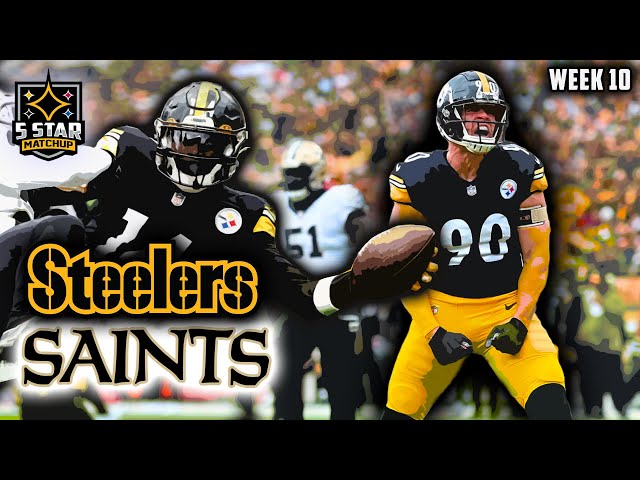 Steelers vs Saints Week 10 Highlights: T.J. Watt's Triumphant Return! | 5 Star Matchup