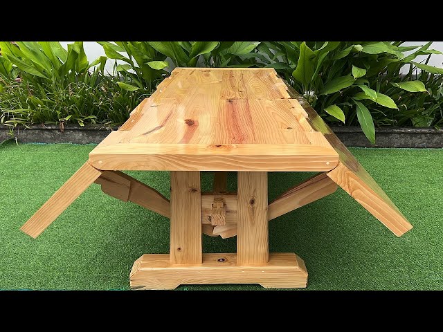 Extremely Unique Large Folding Dining Table Design Ideas // Skillful Woodworking Techniques