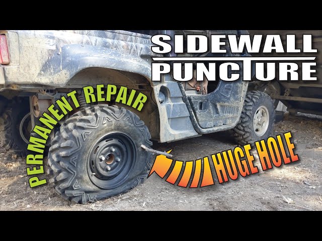 Tire Sidewall PUNCTURE permanent repair procedure