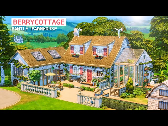 🍓Berry Cottage ♥ Family FarmHouse ♥  NoCC | The Sims 4 | Stop Motion