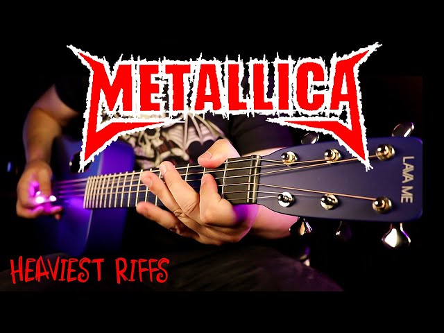 METALLICA HEAVIEST RIFFS but on acoustic guitar