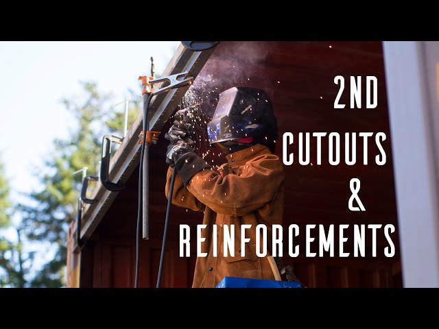 2ND CUTOUTS & REINFORCEMENTS of our CONTAINER HOUSE - Ep. 8