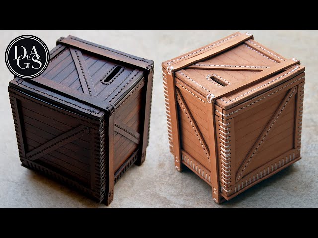 Make This Lovely Money Box by Hand | DIY Leathercraft