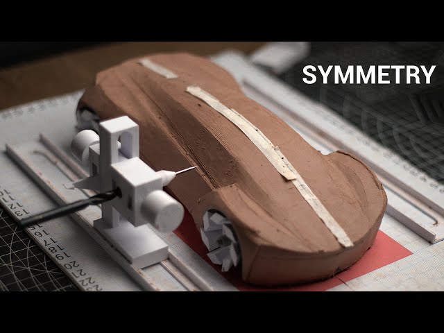 How to achieve symmetry on a car clay model.