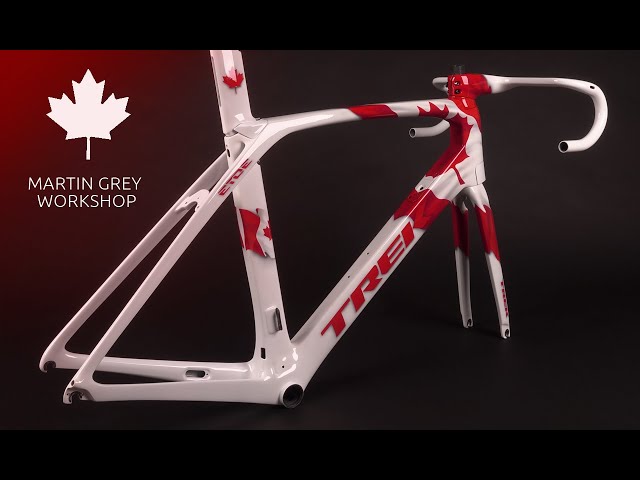 how to paint a bike - Trek Madone Canadian Tribute by Martin Grey