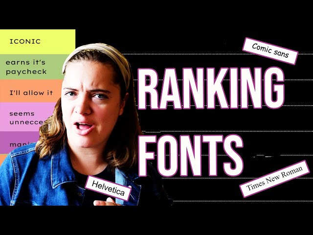 tier ranking fonts