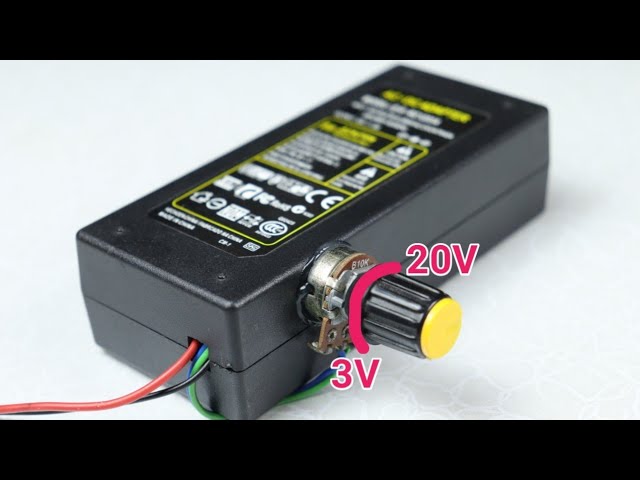 Turn any fixed voltage adapter to variable voltage output (3v - 25v)