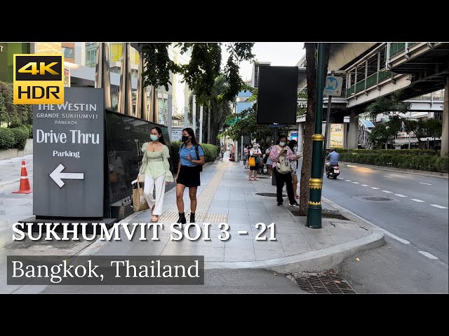 4K HDR| Weekend Walk around Sukhumvit Soi3 (Nana) to Terminal 21| Bangkok| Thailand