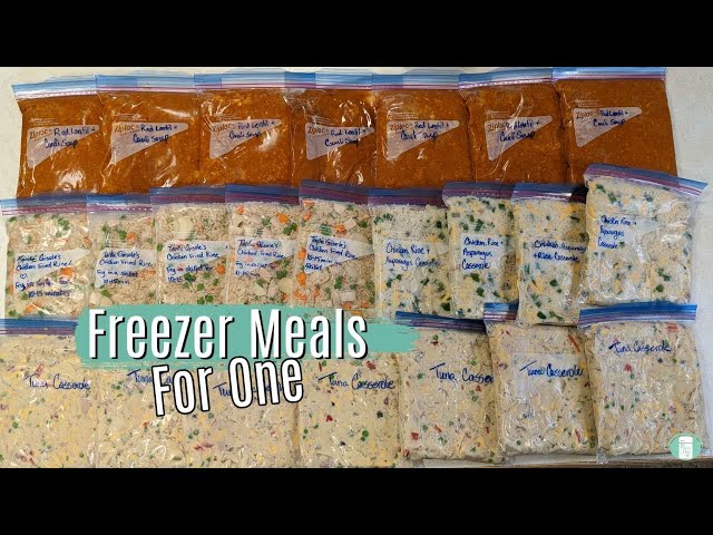 Freezer Meals for One | Individual Serving Dinners